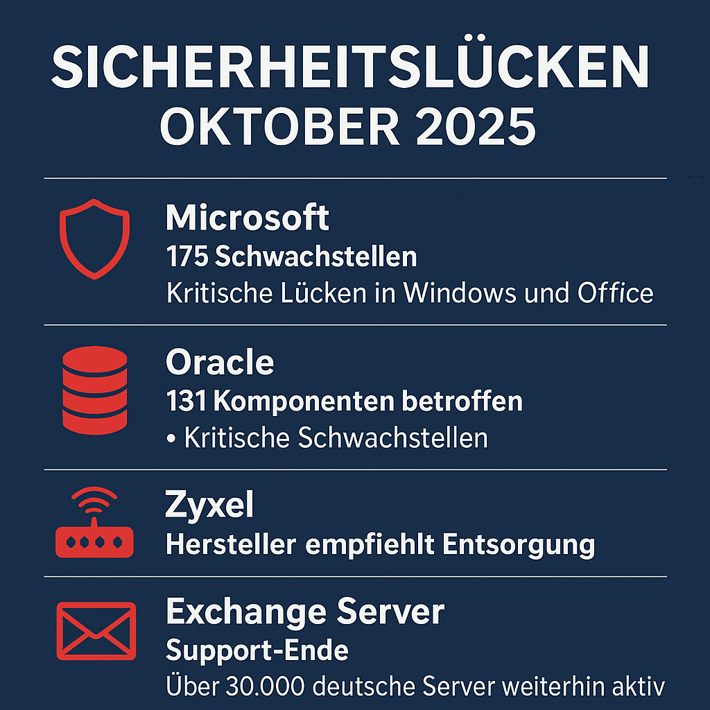 Aktuelle Sicherheitslücken KW44