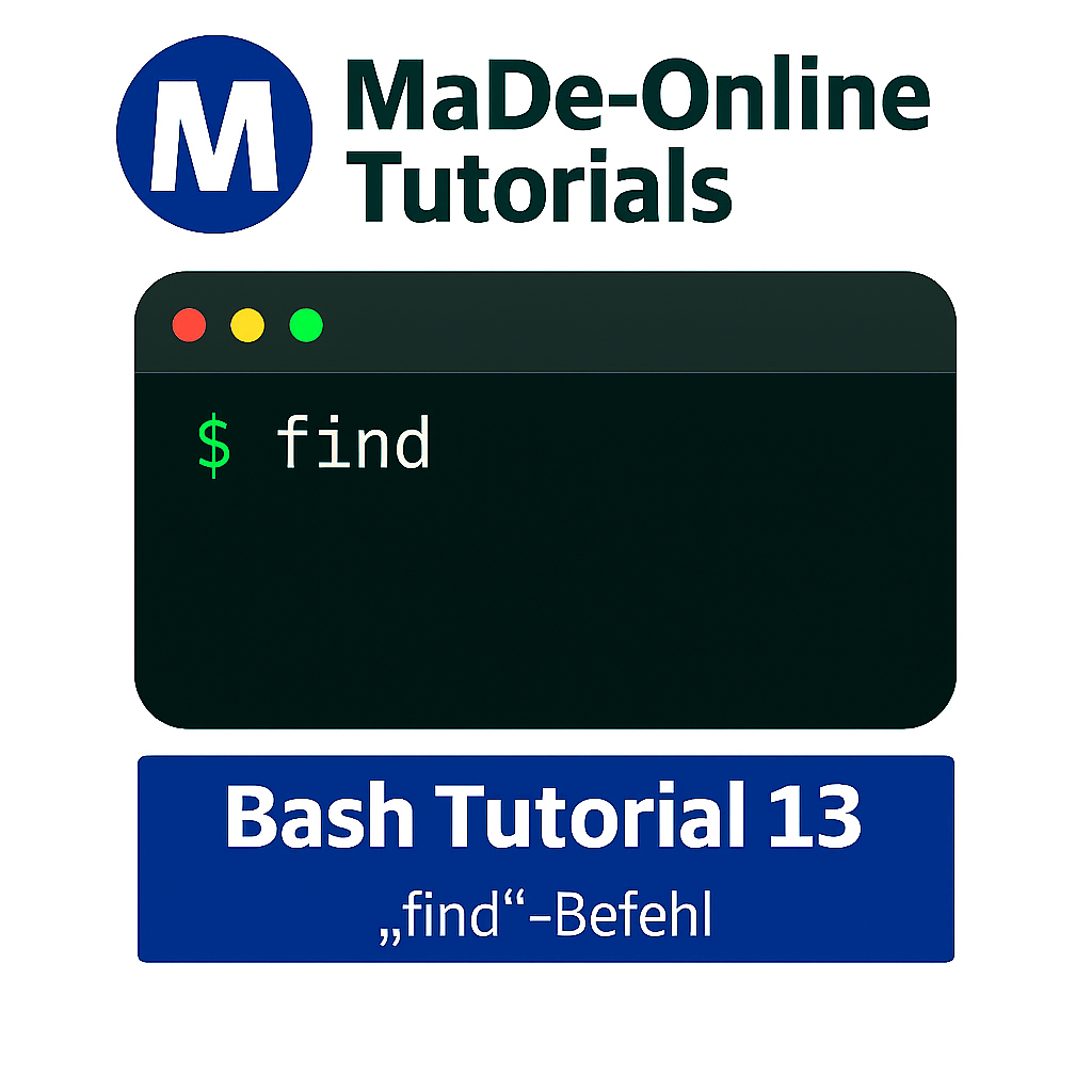 Bash Tutorial 13 – “find”-Befehl