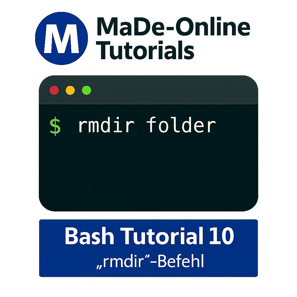 Bash Tutorial 10 – “rmdir”-Befehl