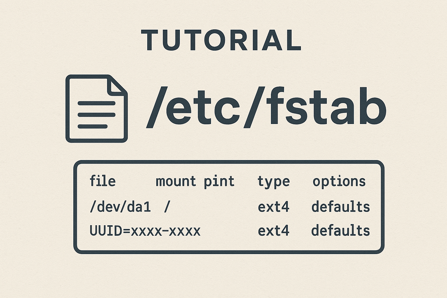 Linux fstab erklärt: Dateisysteme automatisch mounten
